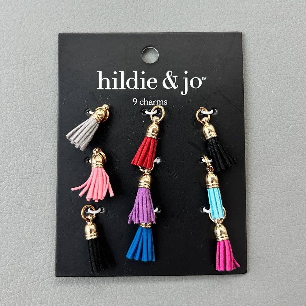 NWT - Hildie & Jo Multicolor Tassel Charms Set